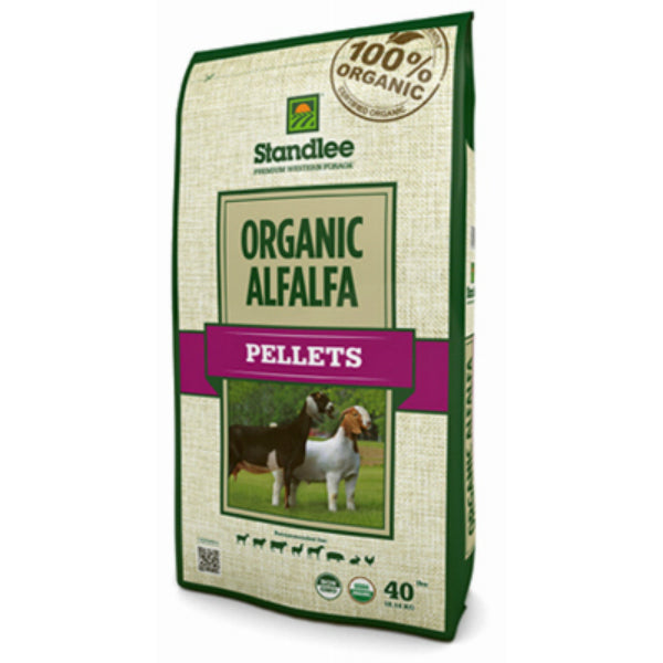 Standlee 1175-ORG-30101-0-0 Premium Organic Alfalfa Pellets, 40 lbs