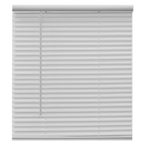 Homepointe 2764LFC Cordless PVC Light Filtering Mini Blind, White, 27" x 64"