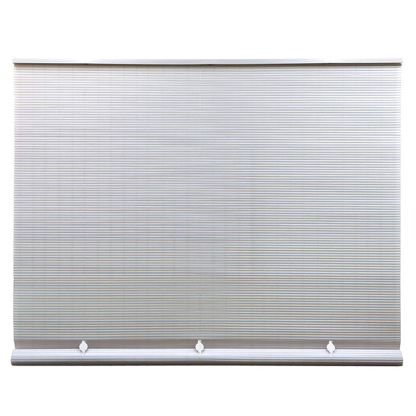 Lewis Hyman 3320156 Cord Free 1/4" Oval Roll Up Blind PVC Shade, White, 60"x72"