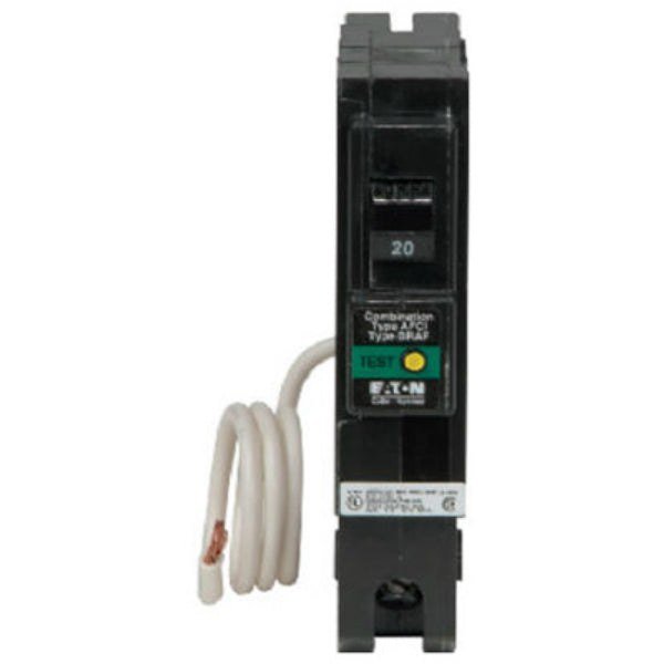 Eaton BRN115AF Combo Arc Fault Circuit Breaker, Type BR-1, 1-Pole, 15A