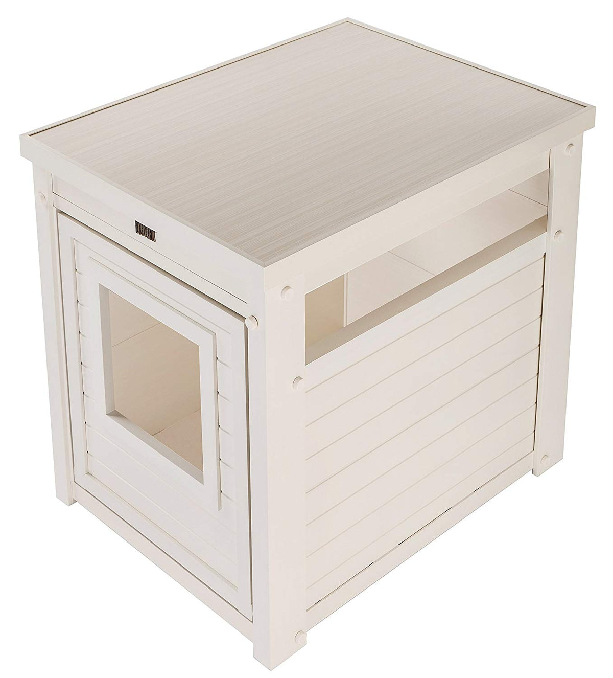 NewAge Pet EHLB801-04 Habitat 'N Home Litter Loo for Litter Pans, Antique White