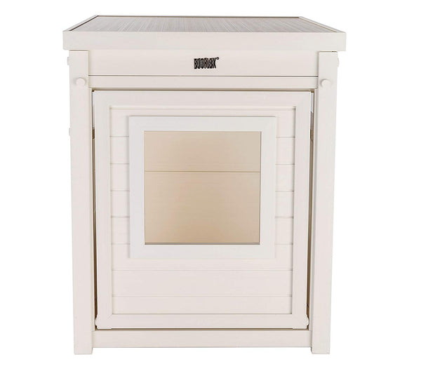 NewAge Pet EHLB801-04 Habitat 'N Home Litter Loo for Litter Pans, Antique White