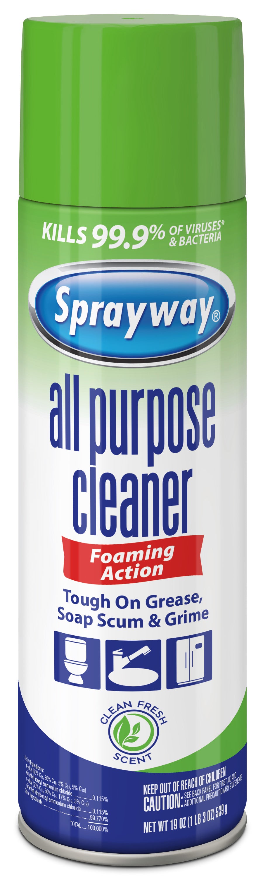 Sprayway All Purpose Cleaner, Clean Fresh Scent - 19 oz