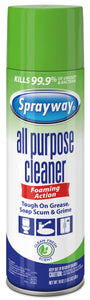Sprayway SW5002R Foaming Action All Purpose Cleaner, Clean Fresh Scent, 19 Oz