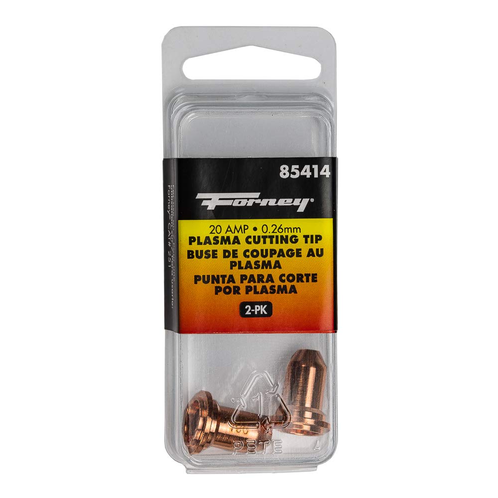 Forney 85414 Plasma Cutting Tips for 250P Plus & Easy Weld 20P, 0.26mm, 2-Pack