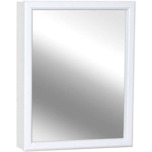 Zenith W16 Surface Mount Swing Door Medicine Cabinet, White,15.25" x 19.25"