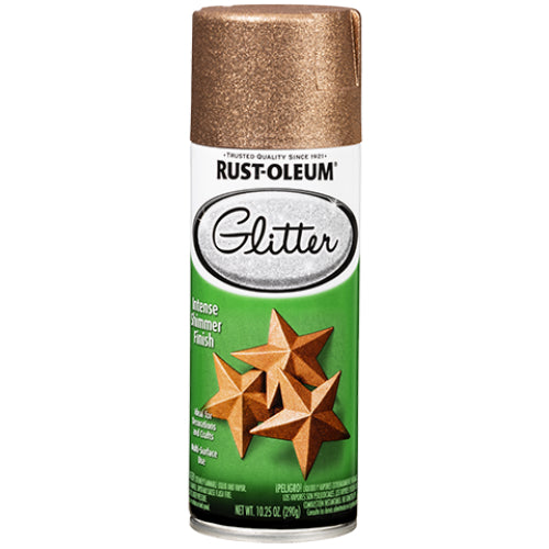 Rust-Oleum 344696 Specialty Glitter Spray Paint, Copper, 10.25 Oz