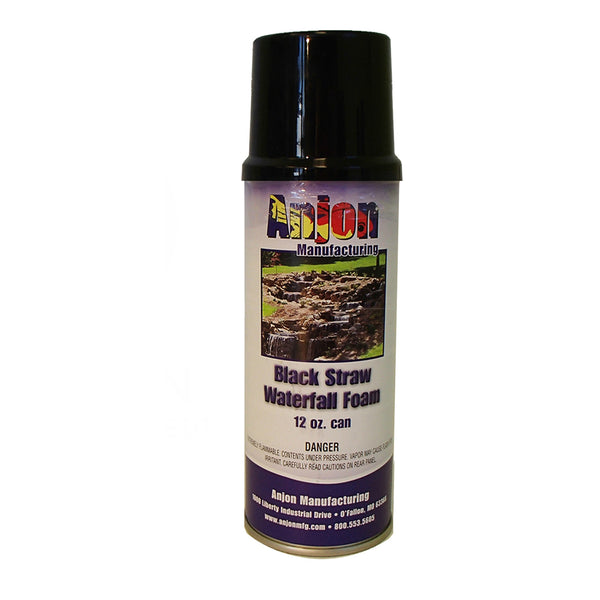 Anjon 02147 Black Straw Waterfall Foam, 12 Oz