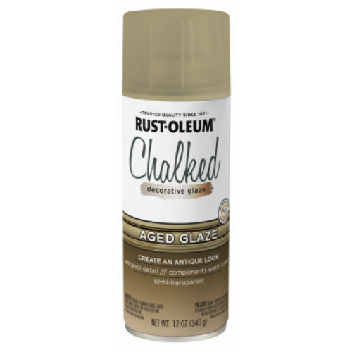 Rust-Oleum 339835 Chalked Decorative Glaze Spray, 12 Oz, Aged Glaze