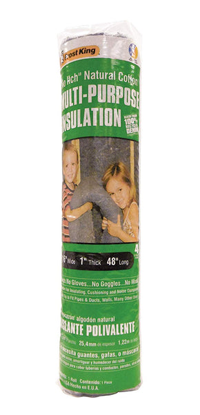 Frost King CF1 "No Itch" Natural Cotton All Purpose Insulation, 1" x 16" x 48"