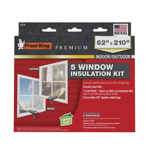 Frost King V85M Window Insulation Kit, 62 inch x 210 inch