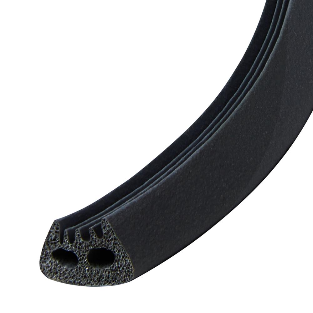 Frost King V27BK Ribbed EPDM Rubber Weatherseal Tape, Black, 5/16" x 9/16" x 10'
