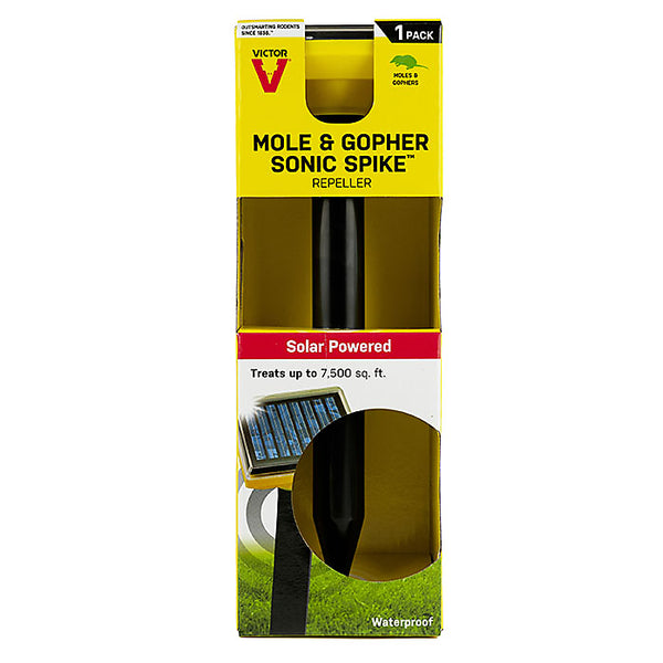 Victor M9014 Solar Powered Sonic Spike Mole & Gopher Repeller