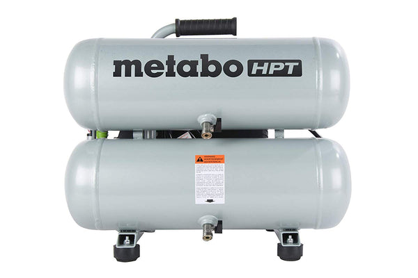 Metabo HPT EC99SM Portable Electric Twin Stack Air Compressor, 4 Gal, 135 PSI