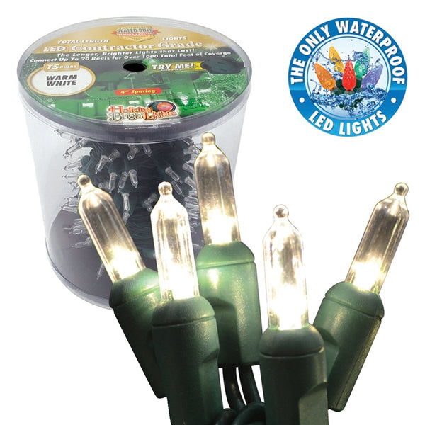 Holiday LED-T5R150-WW Christmas Commercial T5 LED 150-Light Reel, Warm White