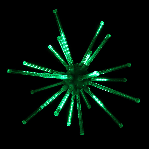 Holiday Bright LED3D20MBRSTAGR LED 3D Meteor Combo A 224-Light Burst, Green, 20"