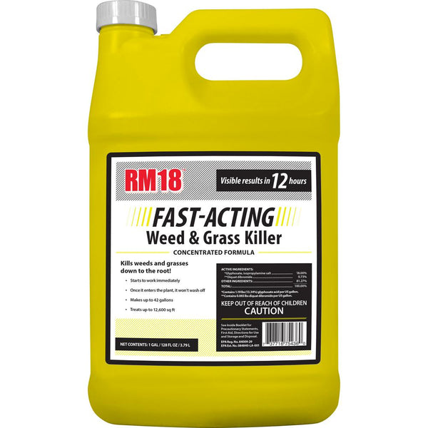 RM18 75436 Fast-Acting Weed & Grass Killer, Concentrated, 1-Gallon