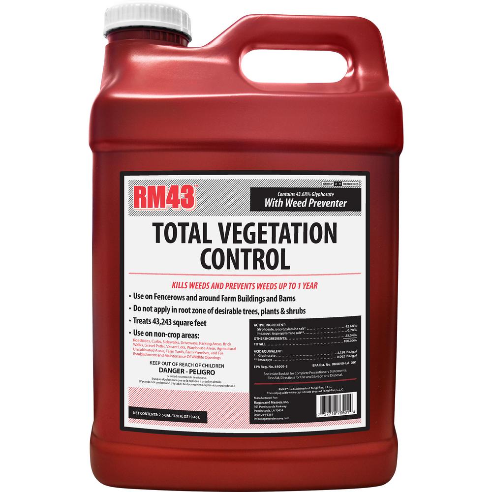 RM43 76501 Total Vegetation Control Weed Killer & Preventer Concentrate, 2.5-Gal