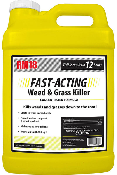 RM18 75437 Fast-Acting Weed & Grass Killer, Concentrated, 2.5-Gallon