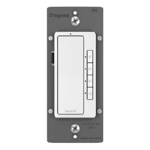 Legrand RT2WCCV4 Radiant 4-Button Digital Timer, White