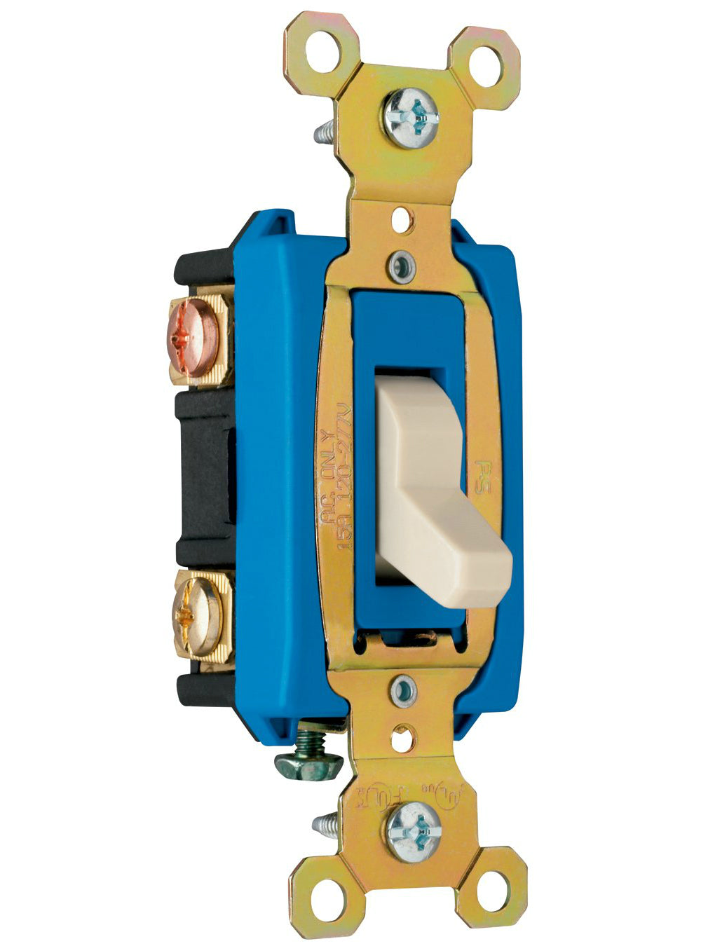 Legrand CSB15AC3ICC8 Back & Side Wire Commercial 3-Way Switch, 15A, Ivory