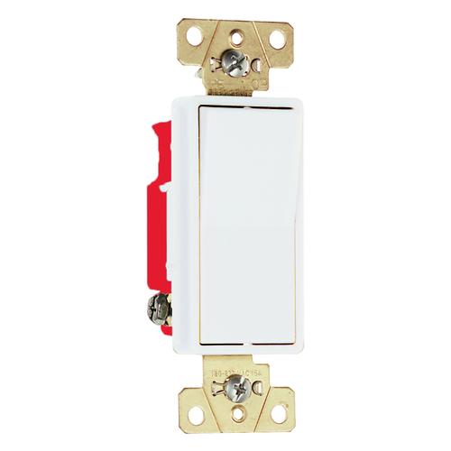 Legrand 2621WCC8 Back & Side Wire 1-Pole Decorator Switch, White, 20A, 120/277V