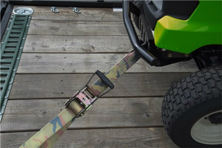 Keeper 47372 Heavy Duty Ratchet Tie-Down with Double J-Hooks, Camo, 27' x 2"