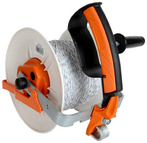 Gallagher G61156 Pre-Wound Geared Reel with 1312' White Turbo Wire