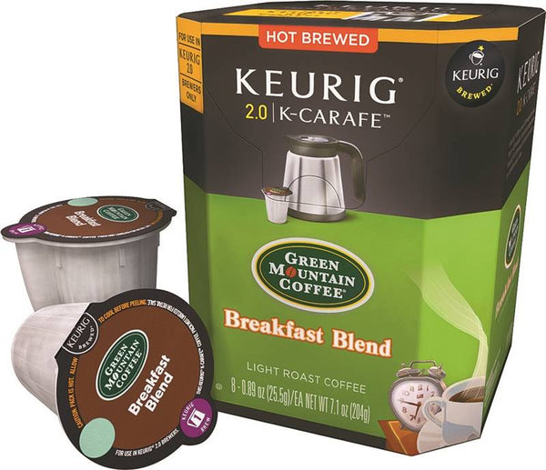 Keurig 4600 Green Mountain Breakfast Blend Light Roast Coffee K-Cups, 8-Count