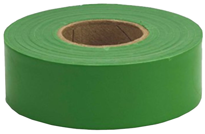 CH Hanson 17026 Standard Green Flagging Tape, 2 Mil, 1-3/16" x 300'