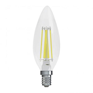 GE 31741 Refresh HD Dimmable LED Clear Candelabra Base Bulb, 4W, DayLight, 2-Pk