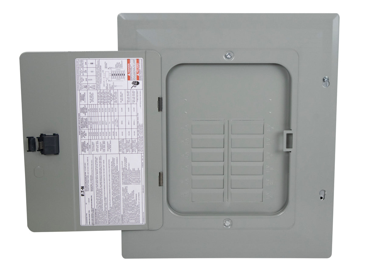 Eaton BRP12L125 Indoor Main Lug Plug-On Type BR Load Center, 24-Circuits, 125A