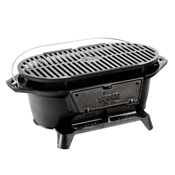 Lodge L410 Cast-Iron Hibachi-Style Charcoal Sportsman's Grill
