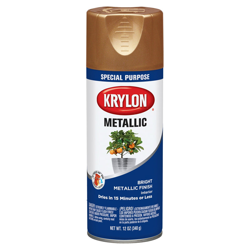 Krylon K01709777 Metallic Spray Paint, Copper, 12 Oz