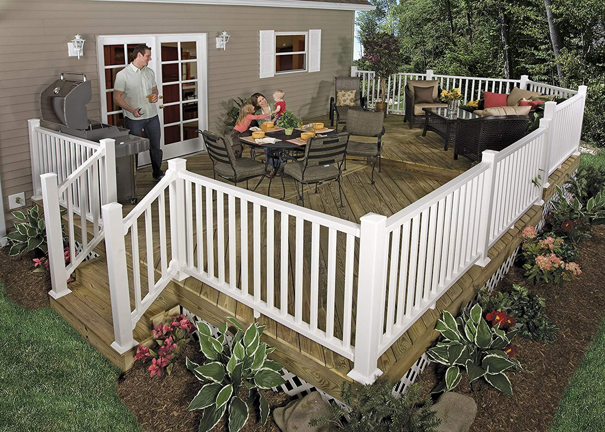 Xpanse 73012424 Select Rail Kit With Square Balusters, 8' x 36"