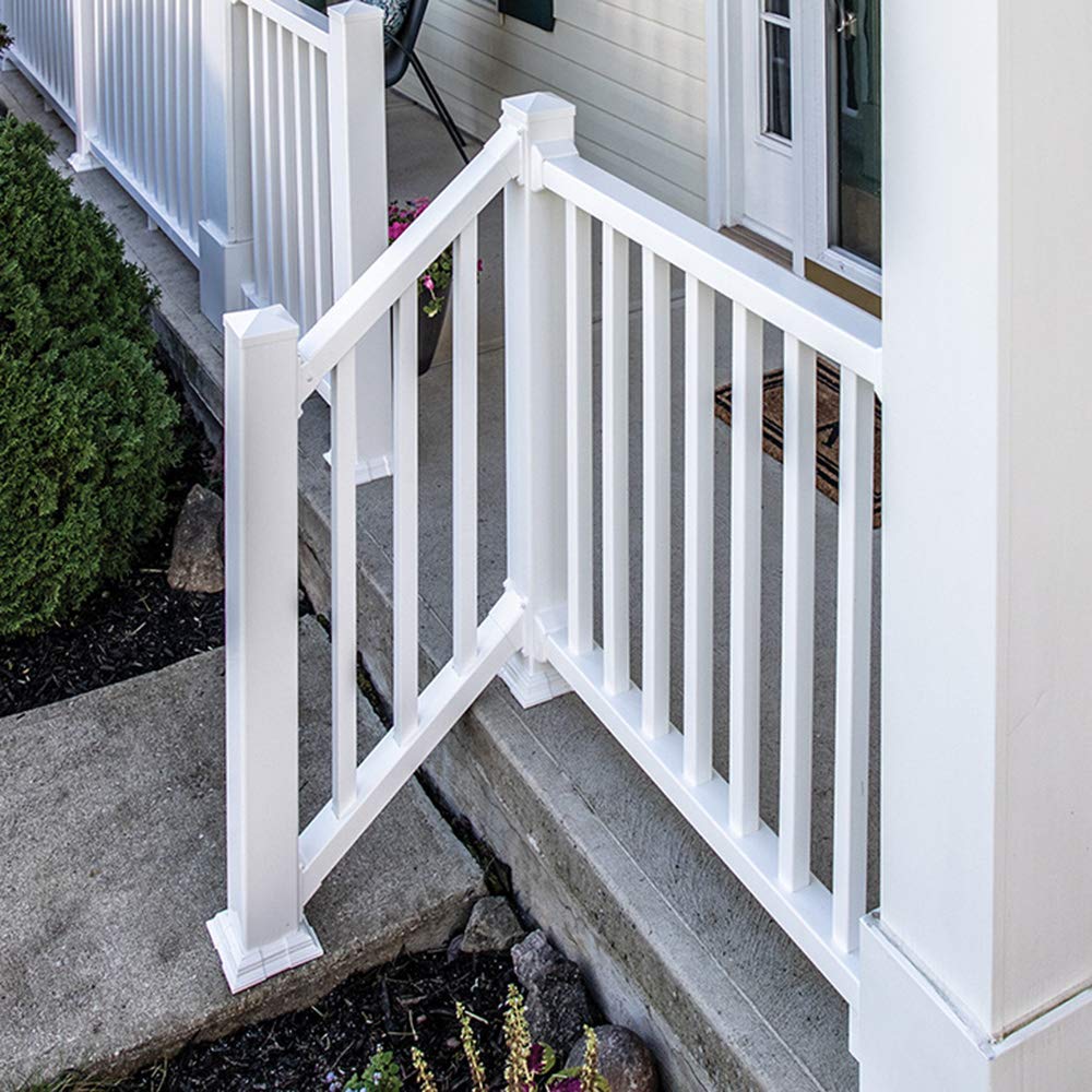 Xpanse 73024862 Select Series Stair Kit with Square Balusters, White, 6' x 36"
