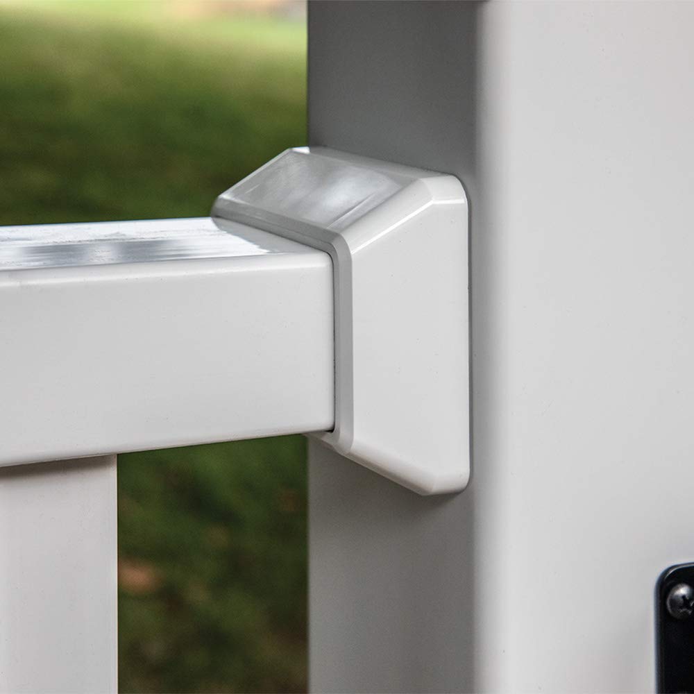 Xpanse 73012488 Select Series Vinyl Rail Brackets, White, 4-Count