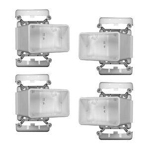 Xpanse 73012492 Select Vinyl Rail Left/Right Angle Bracket, White, 4-Count