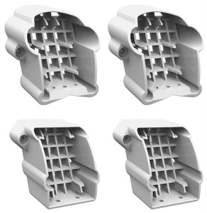 Xpanse 73013838 Premier Series Rail Stair Bracket, White, 4-Count