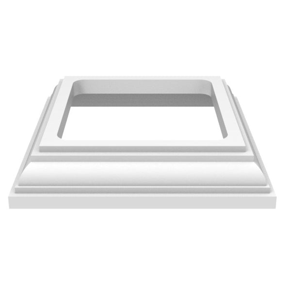 Xpanse 73012503 Heritage Base Trim, White, 4" x 4"