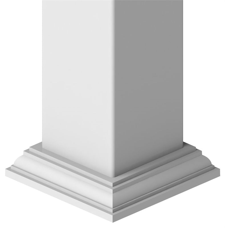 Xpanse 73012503 Heritage Base Trim, White, 4" x 4"