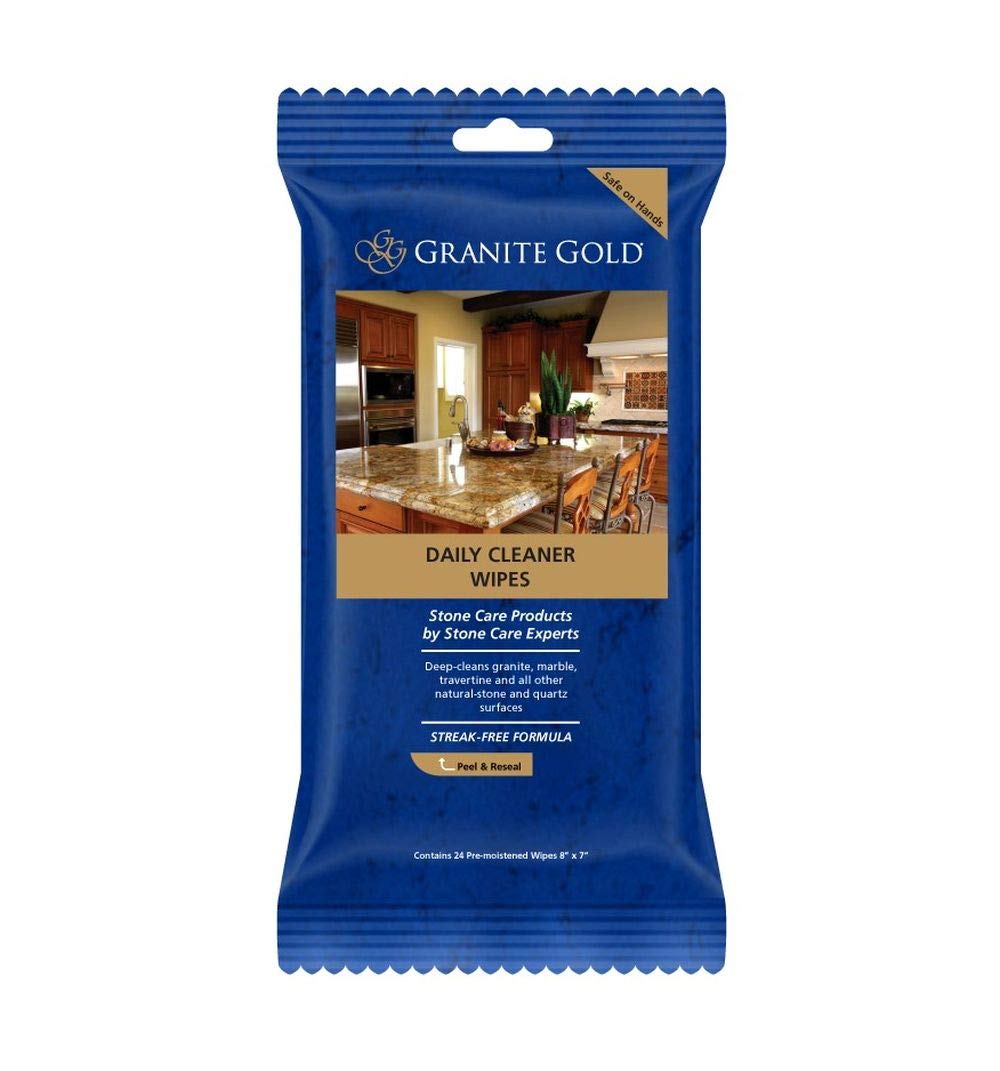 Granite Gold GG0057 Daily Cleaner Wipes, 24-Count