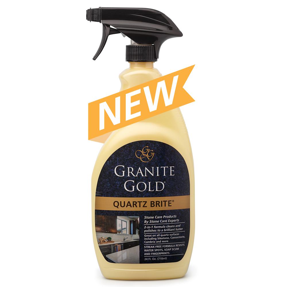 Granite Gold GG0069 Quartz Brite Cleaner & Polisher Spray, Fresh Citrus, 24 Oz