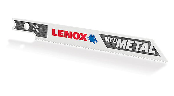 Lenox 1991569 Medium Metal Cutting U-Shank Jig Saw Blade, 18-TPI, 3-5/8", 3-Pack