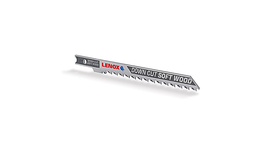 Lenox 1991389 Down Cut Soft Wood Jig Saw Blades, U-Shank, 10-TPI, 4", 3-Pack