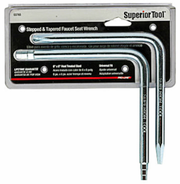 Superior Tool 03765 Universal Stepped & Tapered Faucet Seat Wrench Set, 2-Piece