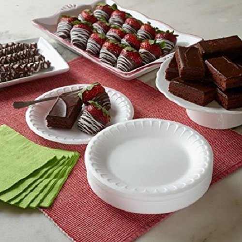 Hefty 00D28845 Everyday Disposable Soak Proof Foam Plates, 9", 45-Count