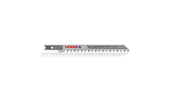 Lenox 1990849 Fast & Clean Soft Wood U-Shank Jig Saw Blades, 6 TPI, 4", 3-Pack