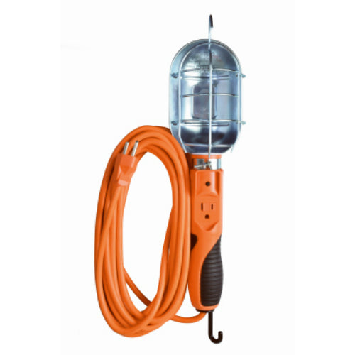 Master Electrician 691ME Trouble Work Light w/Metal Guard & Hanging Hooks, 75W