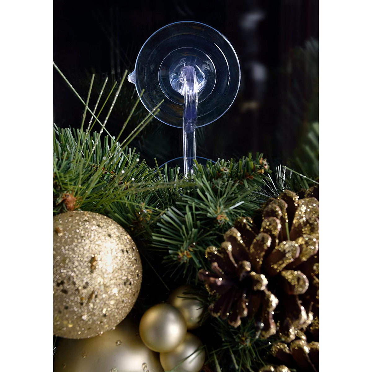 Adams 5750-86-5034 Double Suction Wreath Hook, Up To 20 lbs